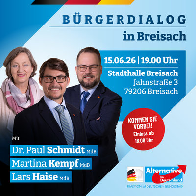 Event-Flyer Bürgerdialog in Breisach